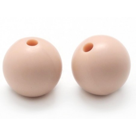 Acheter Perle ronde 12 mm en silicone - beige rosé - 0,59 € en ligne sur La Petite Epicerie - Loisirs créatifs