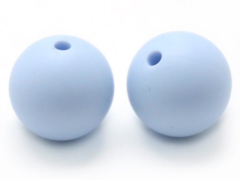 Acheter Perle ronde 12 mm en silicone - bleu clair - 0,59 € en ligne sur La Petite Epicerie - Loisirs créatifs