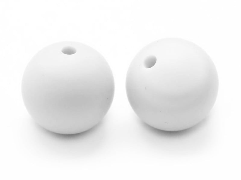 Acheter Perle ronde 8 mm en silicone - blanc - 0,49 € en ligne sur La Petite Epicerie - Loisirs créatifs