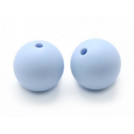 Acheter Perle ronde 8 mm en silicone - bleu clair - 0,49 € en ligne sur La Petite Epicerie - Loisirs créatifs