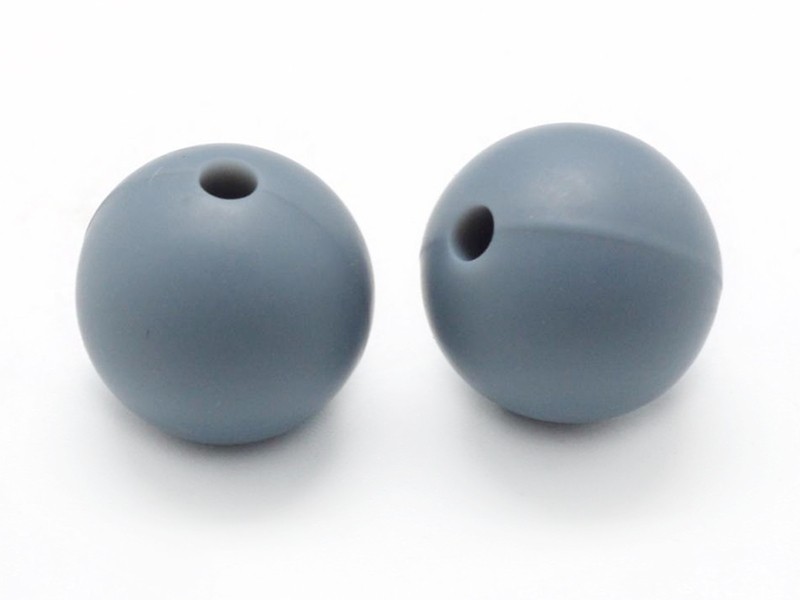 Acheter Perle ronde 8 mm en silicone - gris - 0,49 € en ligne sur La Petite Epicerie - Loisirs créatifs