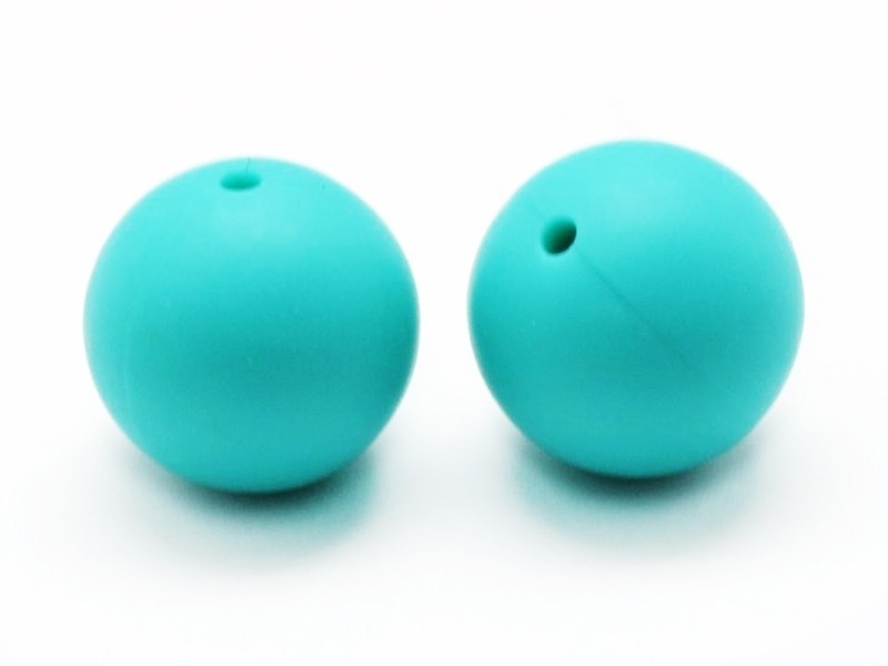 Acheter Perle ronde 8 mm en silicone - bleu turquoise - 0,49 € en ligne sur La Petite Epicerie - Loisirs créatifs