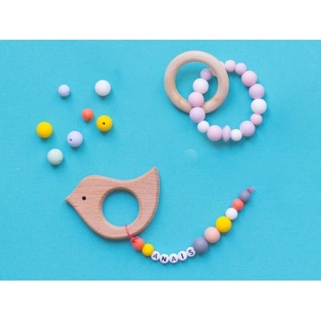 Acheter Perle ronde 8 mm en silicone - gris - 0,49 € en ligne sur La Petite Epicerie - Loisirs créatifs