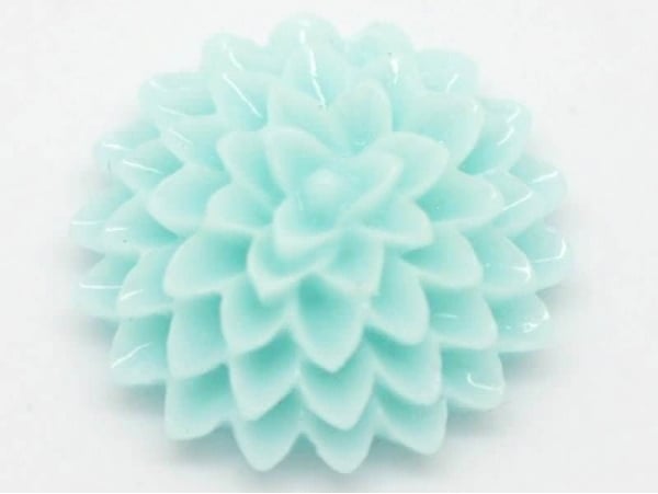 Acheter 1 Cabochon fleur - bleu pastel - 0,49 € en ligne sur La Petite Epicerie - Loisirs créatifs