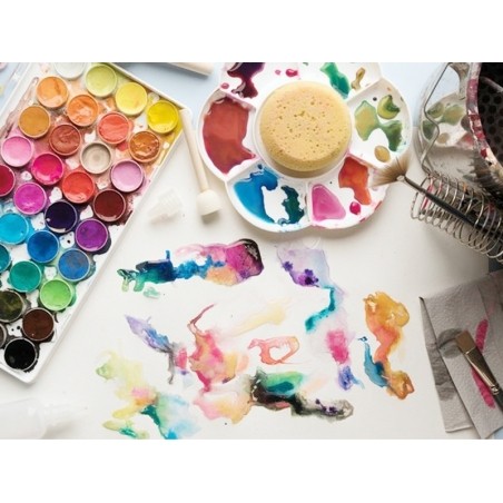 Acheter Boîte d'aquarelle / peinture à l'eau - 12 couleurs fluo - 12,99 € en ligne sur La Petite Epicerie - Loisirs créatifs