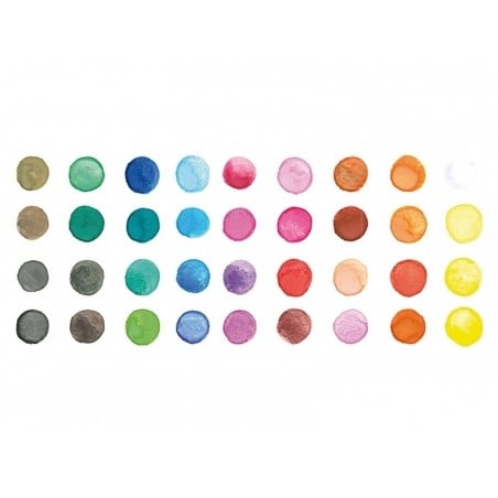 Acheter Boîte peinture à l'eau / aquarelle - 36 couleurs basiques - 19,99 € en ligne sur La Petite Epicerie - Loisirs créatifs
