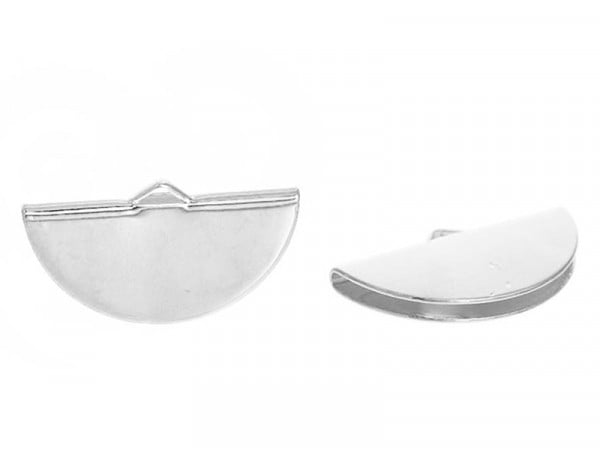 Acheter Embout demi-lune plat argenté - 28x16mm - 0,99 € en ligne sur La Petite Epicerie - Loisirs créatifs