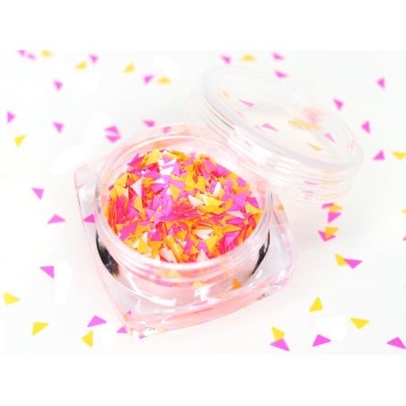 Acheter Petit pot de paillettes en forme de losange - trio de couleurs orange, rose et blanc - 1,99 € en ligne sur La Petite ...