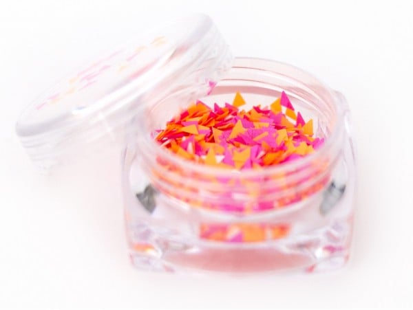 Acheter Petit pot de paillettes en forme de losange - trio de couleurs orange, rose et blanc - 1,99 € en ligne sur La Petite ...