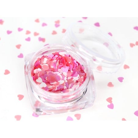 Acheter Paillettes en forme de cœur - Nuances de rose - 1,99 € en ligne sur La Petite Epicerie - Loisirs créatifs