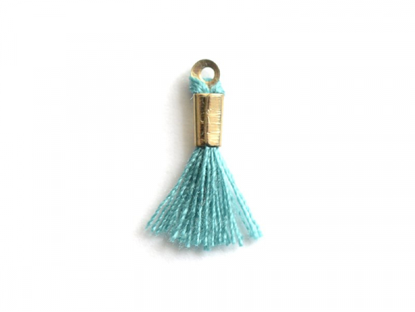 Acheter breloque mini-pompon - turquoise - 0,29 € en ligne sur La Petite Epicerie - Loisirs créatifs