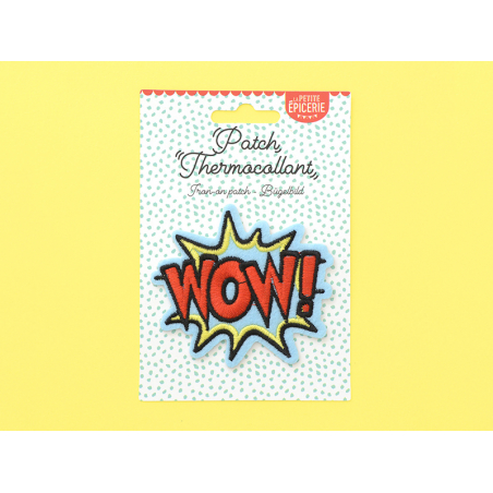 Acheter Écusson thermocollant - "WOW !" onomatopée - 2,49 € en ligne sur La Petite Epicerie - Loisirs créatifs