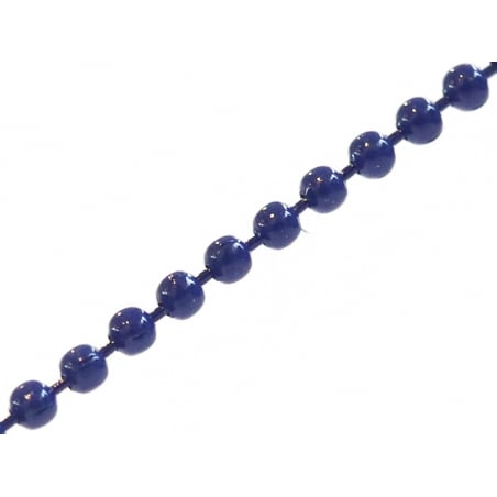 Acheter Chaîne bille 1,5 mm bleu marine x 20 cm - 0,39 € en ligne sur La Petite Epicerie - Loisirs créatifs