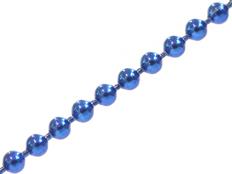Acheter Chaine bille 1,5 mm bleu électrique métallisé x 20 cm - 0,39 € en ligne sur La Petite Epicerie - Loisirs créatifs
