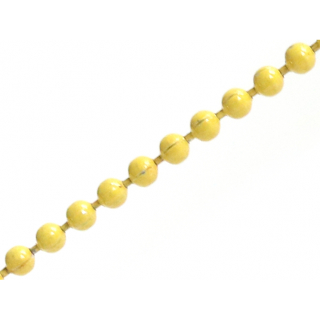 Acheter Chaine bille 1,5 mm jaune mat x 20 cm - 0,39 € en ligne sur La Petite Epicerie - Loisirs créatifs