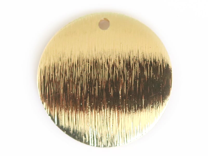 Acheter Pendentif rond bombé 18 mm - doré à l'or fin - 1,69 € en ligne sur La Petite Epicerie - Loisirs créatifs