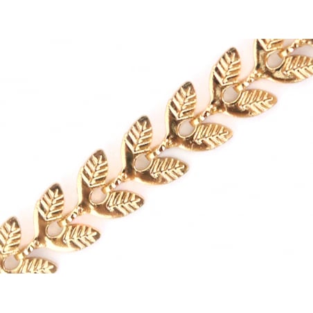 Acheter Chaine épis feuilles - doré à l'or fin 24 K x 20 cm - 1,89 € en ligne sur La Petite Epicerie - Loisirs créatifs