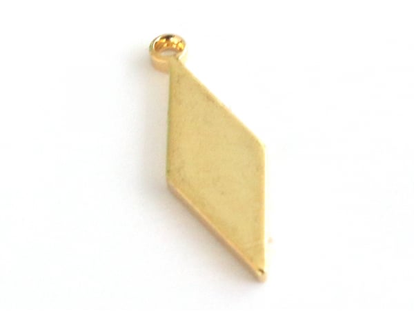 Acheter Pendentif losange allongé - doré à l'or fin - 0,99 € en ligne sur La Petite Epicerie - Loisirs créatifs