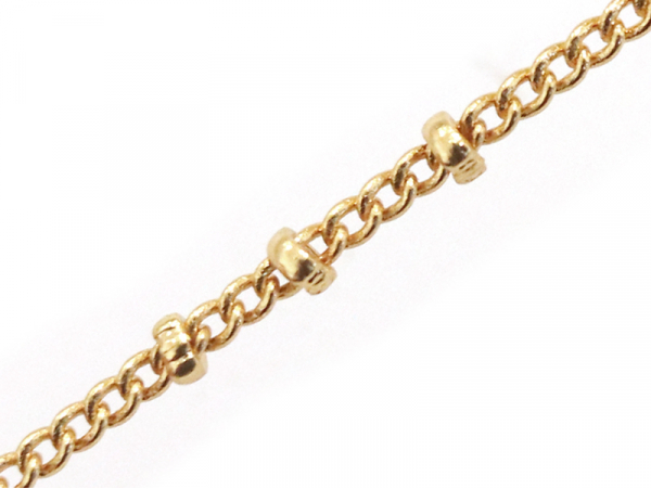 Acheter Chaîne gourmette alternée 3 perles - doré à l'or fin 24 K x 20 cm - 1,79 € en ligne sur La Petite Epicerie - Loisirs ...