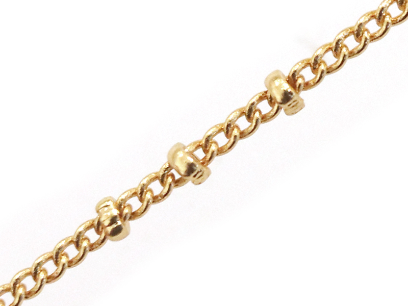 Acheter Chaîne gourmette alternée 3 perles - doré à l'or fin 24 K x 20 cm - 1,79 € en ligne sur La Petite Epicerie - Loisirs ...