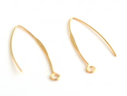Acheter Paire de boucles d'oreilles dormeuses avec anneau - dorée à l'or fin - 2,49 € en ligne sur La Petite Epicerie - Loisi...