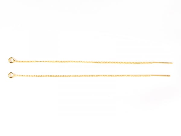 Acheter Paire de boucles d'oreilles chainette - dorée à l'or fin - 3,19 € en ligne sur La Petite Epicerie - Loisirs créatifs