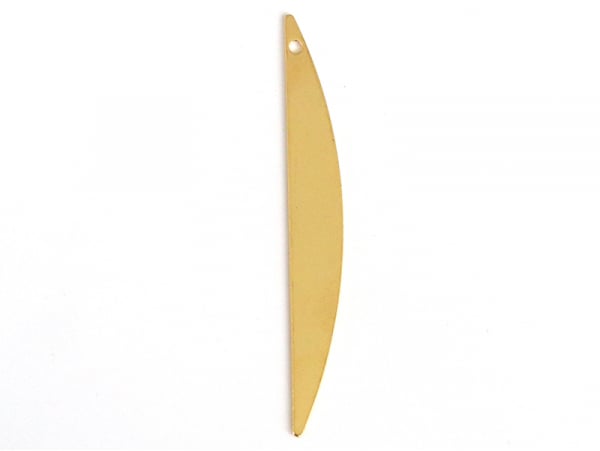Acheter Pendentif demi-cercle allongé - doré à l'or fin - 1,99 € en ligne sur La Petite Epicerie - Loisirs créatifs