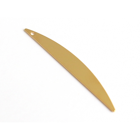 Acheter Pendentif demi-cercle allongé - doré à l'or fin - 1,99 € en ligne sur La Petite Epicerie - Loisirs créatifs