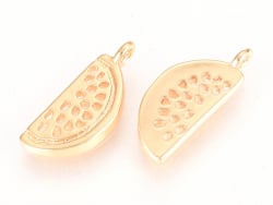 Acheter Pendentif pastèque - doré à l'or fin - 2,19 € en ligne sur La Petite Epicerie - Loisirs créatifs