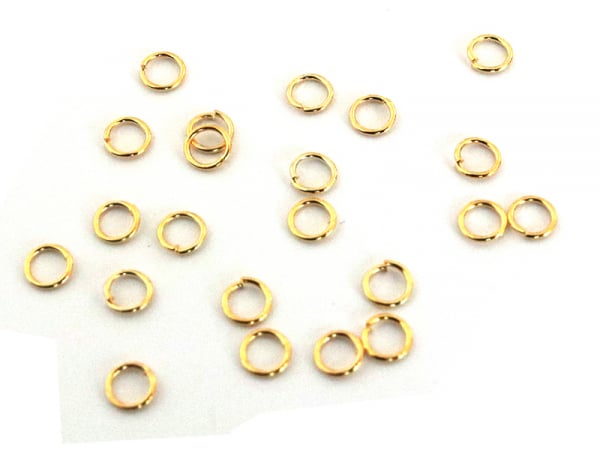Acheter 20 anneaux 2mm - dorés à l'or fin - 0,99 € en ligne sur La Petite Epicerie - Loisirs créatifs