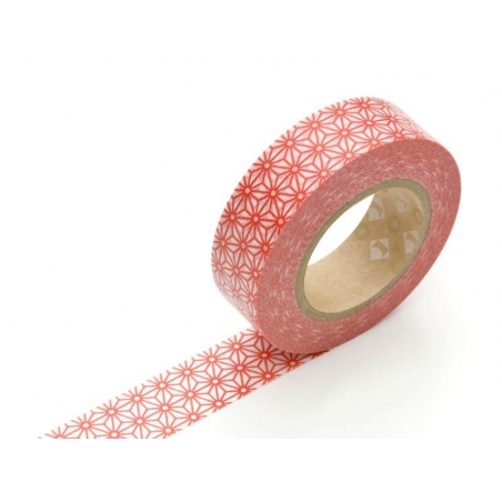 Acheter Masking tape motif - Asanoha rouge - 3,20 € en ligne sur La Petite Epicerie - Loisirs créatifs