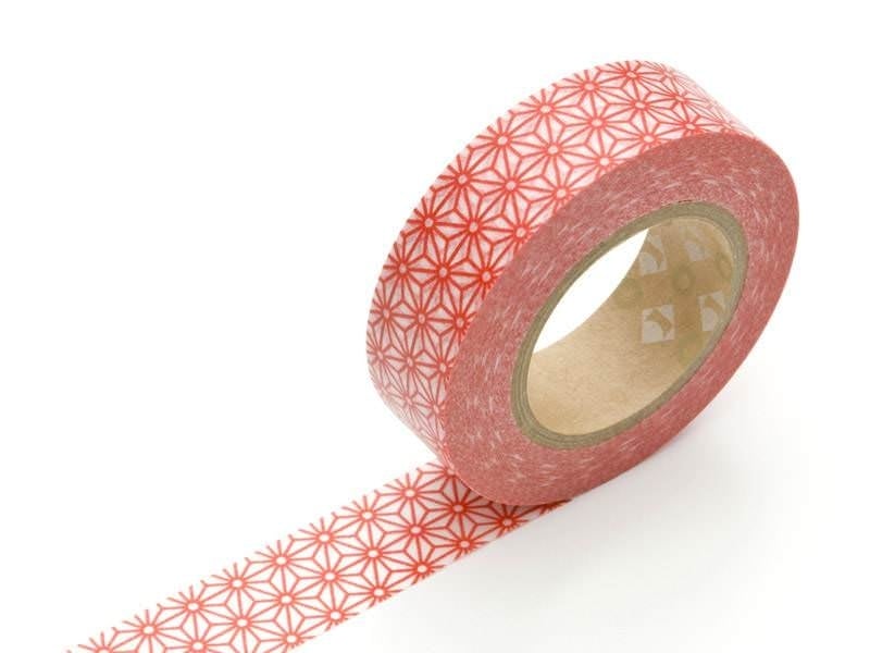 Acheter Masking tape motif - Asanoha rouge - 3,20 € en ligne sur La Petite Epicerie - Loisirs créatifs