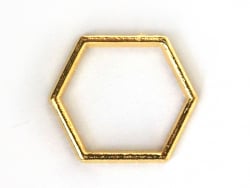 Acheter Pendentif hexagonal - doré - 0,59 € en ligne sur La Petite Epicerie - Loisirs créatifs