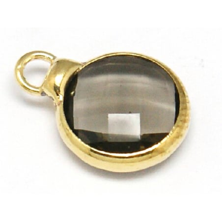 Acheter Pendentif rond en verre à facettes 10mm - gris cristal - 1,49 € en ligne sur La Petite Epicerie - Loisirs créatifs