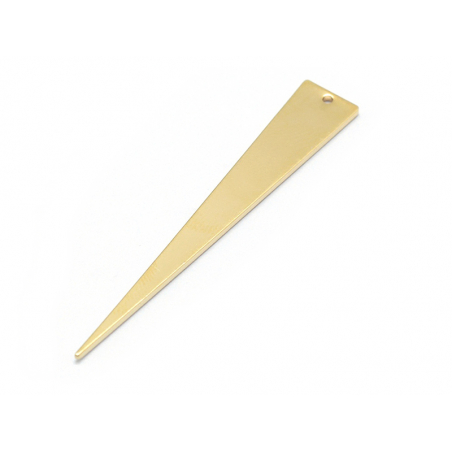 Acheter Long pendentif triangle - doré à l'or fin 18K - 1,19 € en ligne sur La Petite Epicerie - Loisirs créatifs
