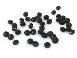 Acheter Lot de 50 perles à facettes en verre 8x6 mm - noir - 3,19 € en ligne sur La Petite Epicerie - Loisirs créatifs