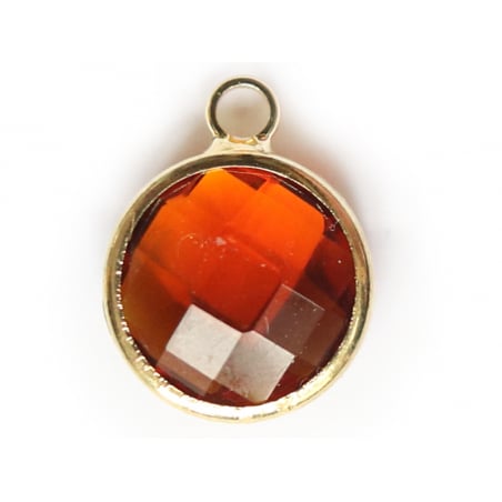 Acheter Pendentif rond en verre à facettes 10mm - ambre - 1,49 € en ligne sur La Petite Epicerie - Loisirs créatifs