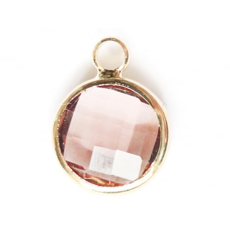 Acheter Pendentif rond en verre à facettes 10mm - rose cristal - 1,49 € en ligne sur La Petite Epicerie - Loisirs créatifs