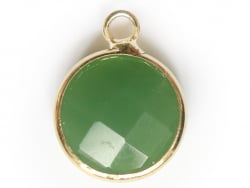 Acheter Pendentif rond en verre à facettes 10mm - vert foncé - 1,49 € en ligne sur La Petite Epicerie - Loisirs créatifs
