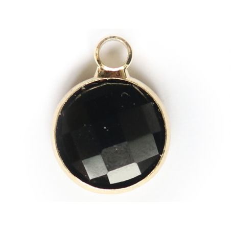 Acheter Pendentif rond en verre à facettes 10mm - noir - 1,49 € en ligne sur La Petite Epicerie - Loisirs créatifs