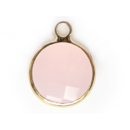 Acheter Pendentif rond en verre à facettes 10mm - rose - 1,49 € en ligne sur La Petite Epicerie - Loisirs créatifs
