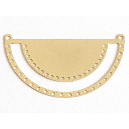 Acheter Pendentif demi-cercle tissage miyuki- doré à l'or fin 24K - 3,39 € en ligne sur La Petite Epicerie - Loisirs créatifs