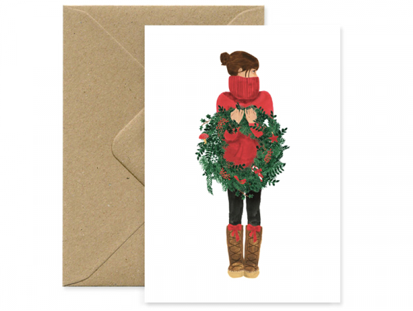 Acheter Carte aquarelle - Christmas Girl - ATWS - 3,49 € en ligne sur La Petite Epicerie - Loisirs créatifs