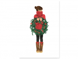 Acheter Carte aquarelle - Christmas Girl - ATWS - 3,49 € en ligne sur La Petite Epicerie - Loisirs créatifs