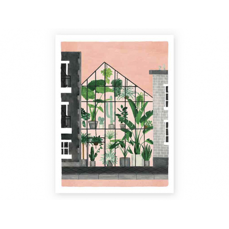 Acheter Affiche aquarelle - Greenhouse - 18 x 24 cm - ATWS - 11,99 € en ligne sur La Petite Epicerie - Loisirs créatifs
