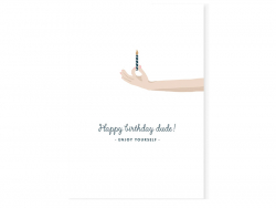 Acheter Carte aquarelle - Happy birthday dude ! - ATWS - 3,49 € en ligne sur La Petite Epicerie - Loisirs créatifs
