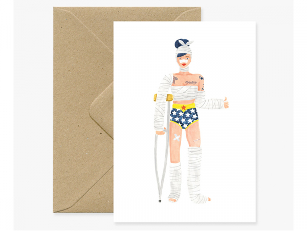 Acheter Carte aquarelle - Super Girl - ATWS - 3,49 € en ligne sur La Petite Epicerie - Loisirs créatifs