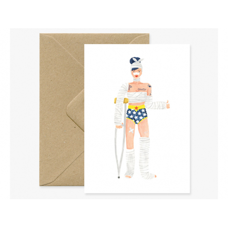 Acheter Carte aquarelle - Super Girl - ATWS - 3,49 € en ligne sur La Petite Epicerie - Loisirs créatifs