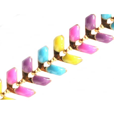 Acheter Chaîne épi émaillée - multicolore fluo - 2,59 € en ligne sur La Petite Epicerie - Loisirs créatifs