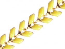 Acheter Chaîne épi émaillée - jaune moutarde - 2,39 € en ligne sur La Petite Epicerie - Loisirs créatifs